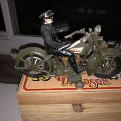 Harley-Davidson Replica Of Circa 1928 Cast Iron Toy