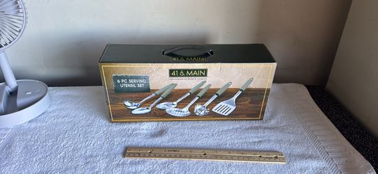 6 piece serving utensils set