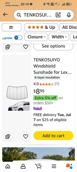 TENKOSUIYO Windshield Sunshade for Lexus RX 2023-2025 Front Window Shade
Photo 1 of TENKOSUIYO Windshield Sunshade for Lexus RX 2023-2025 Front Window