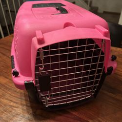  Pet Porter Dog & Cat Kennel, Hot Pink