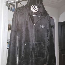 Juicy Couture Velour BLING DECORATED XL Jacket 