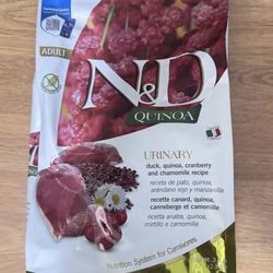 N & D Quinoa cat food 3.3lbs unopened