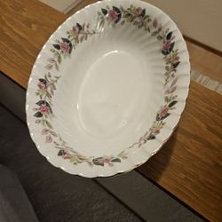 Vintage Creative Pink Roses Sercing Bowl