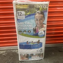 Intex 12 FT Metal Frame Pool Set