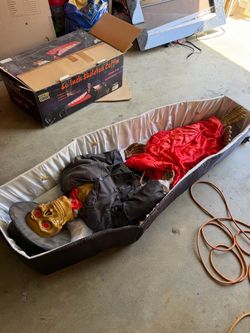Vintage 60 Inch Skeleton Coffin