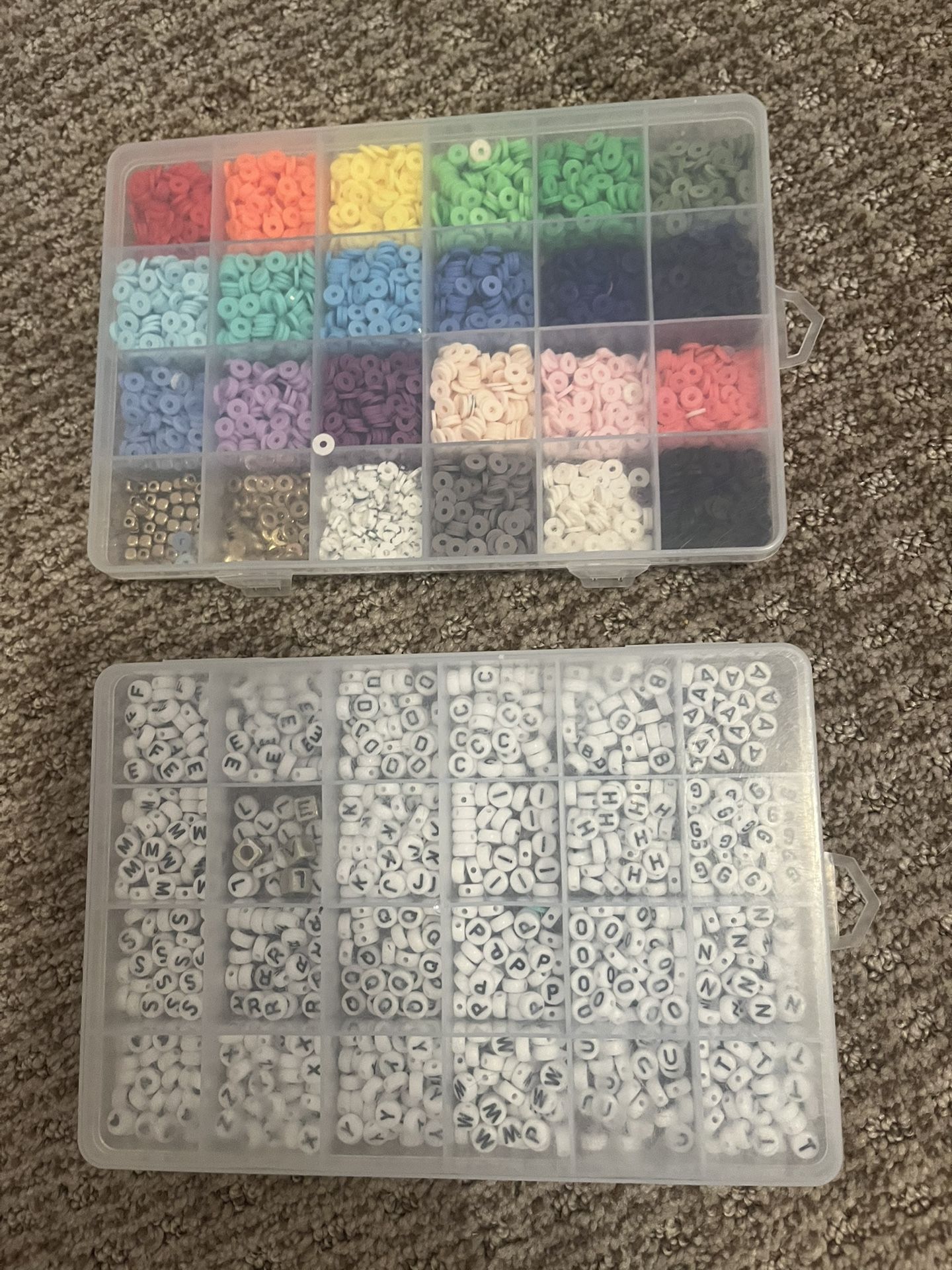Clay Beads And Letter Beads