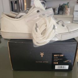 Frye Brett Low 81499 Mens White Leather Low Top Lace Up Lifestyle Sneakers Shoes Size 11.5 Mens

Brand New! 