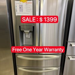 LG 4-door French Door Refrigerator Open Box-Free One Year Warranty