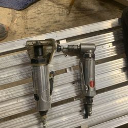 Dayton pneumatic sander and central pneumatic grinder