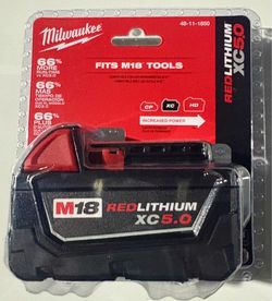 Milwaukee M18 RedLithium XC5.0 Battery