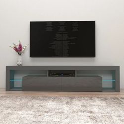 Floating Milano 78'' Media Console See More by Orren Ellis In Slate Grey 