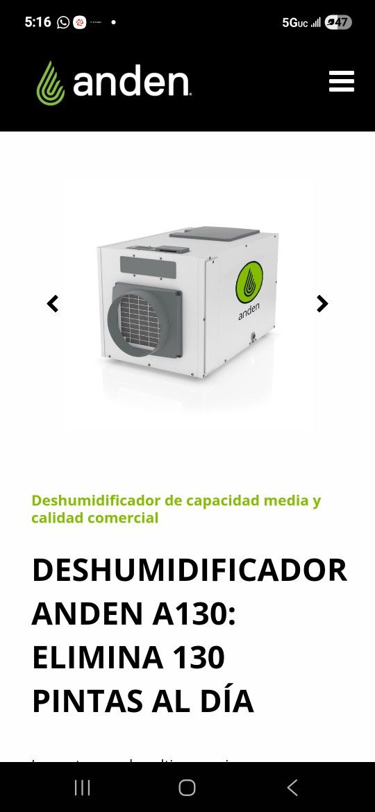 Dehumidifier Working Perfect