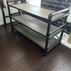 Industrial Style Shelving/Mediau Console