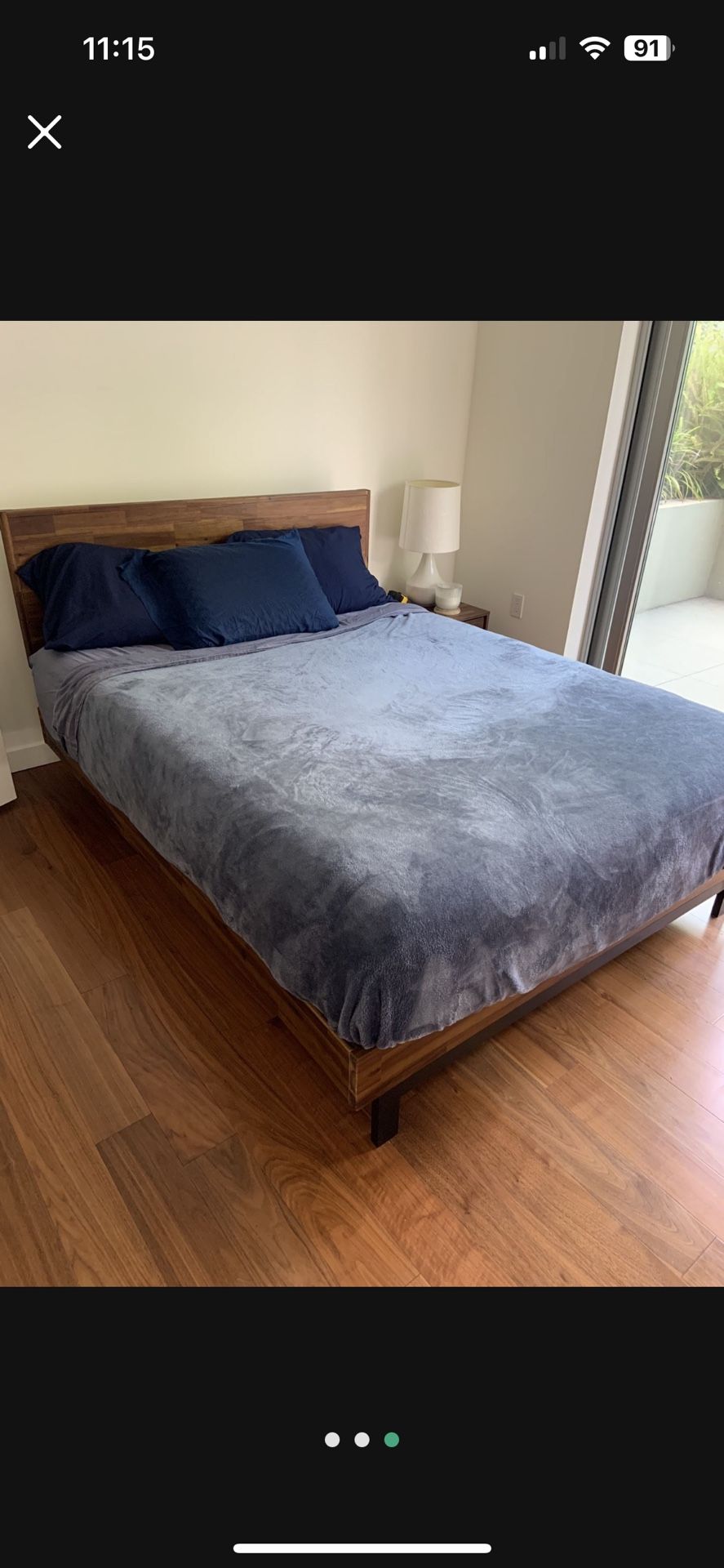 Headboard, Bed Frame & Mattress 