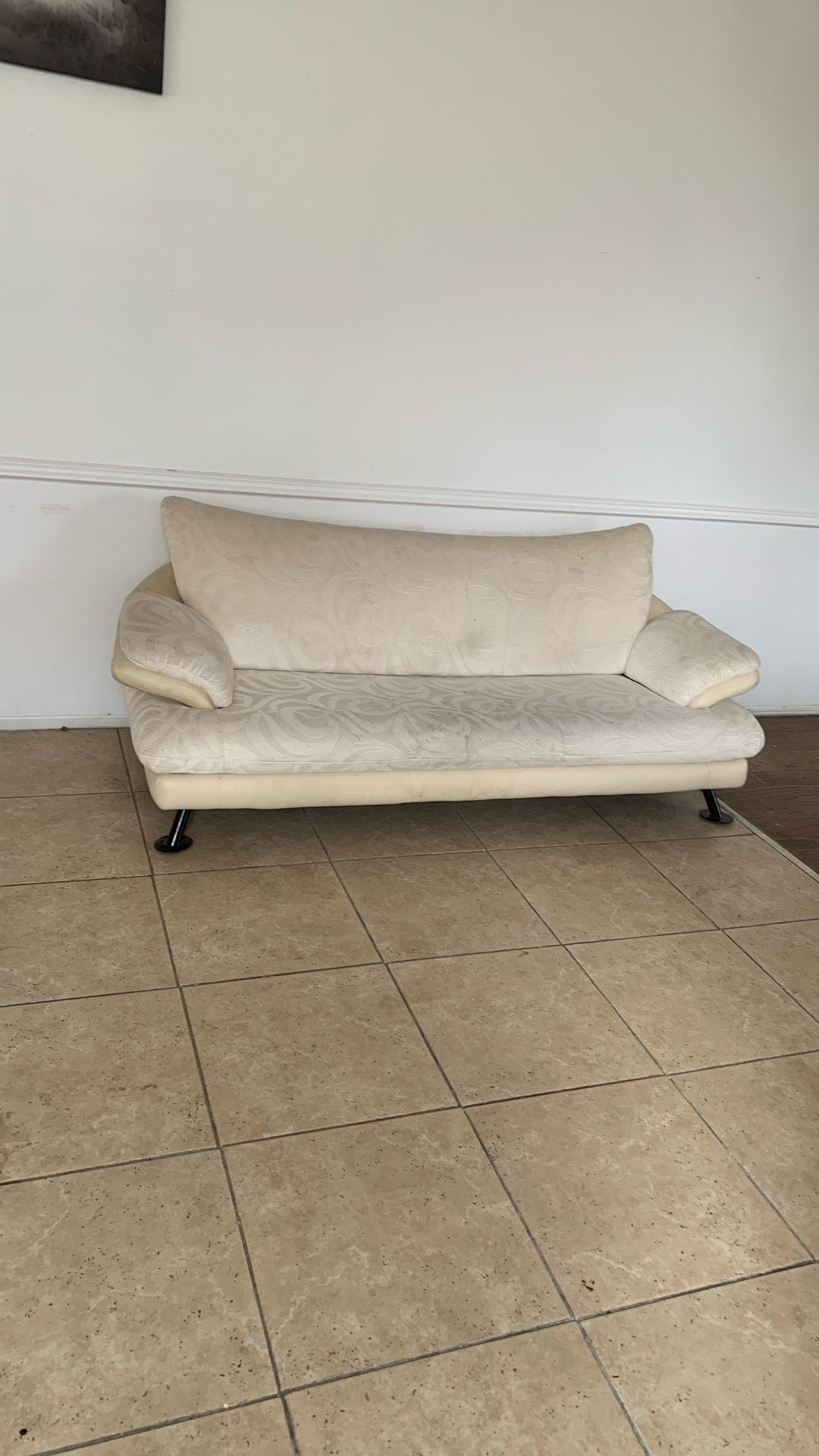 White Couch $10 Good Condition