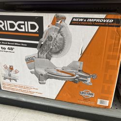 Brand New Ridgid 10 Inch Dual Bevel Miter Saw 