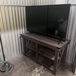 50inch TV, Sound bar W/ Surround, Tv Stand