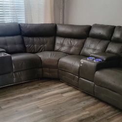 Living Room Sectional Reclining Couch