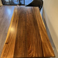 Real Wood Live Edge Dining room Table