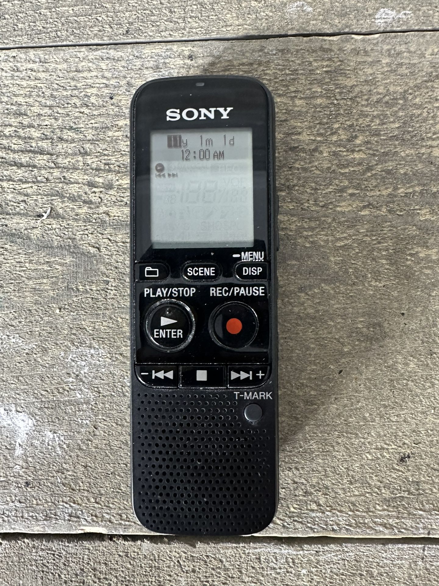 Sony ICD-PX312 Handheld Digital Voice Recorder Black Tested Working