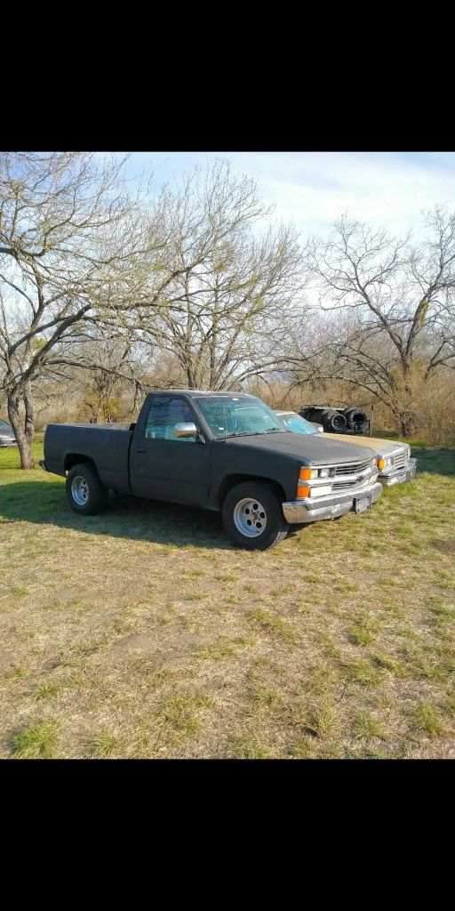 3 (OBS) CHEVY & GMC SHORT BED TRUCK PROJECTS, PARTS, MOTORS & RIMS