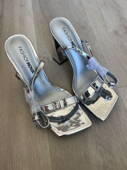 Silver Fashionova Heels