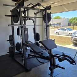 Smith Machine 2001 | Multi-Use Adj Bench | Gym Equipment | Fitness | Squat Rack | Excercise |🔴WEIGHTS AND BARBELL SOLD SEPARATELY 🔴 FREE DELIVERY 🚚