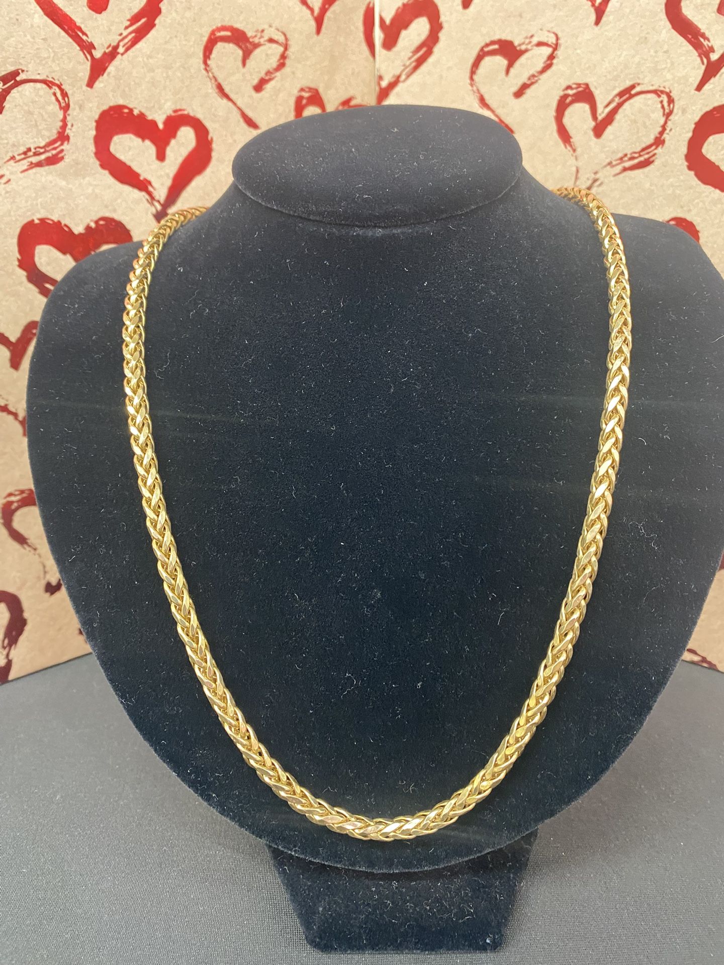 14k Hollow Wheat Chain