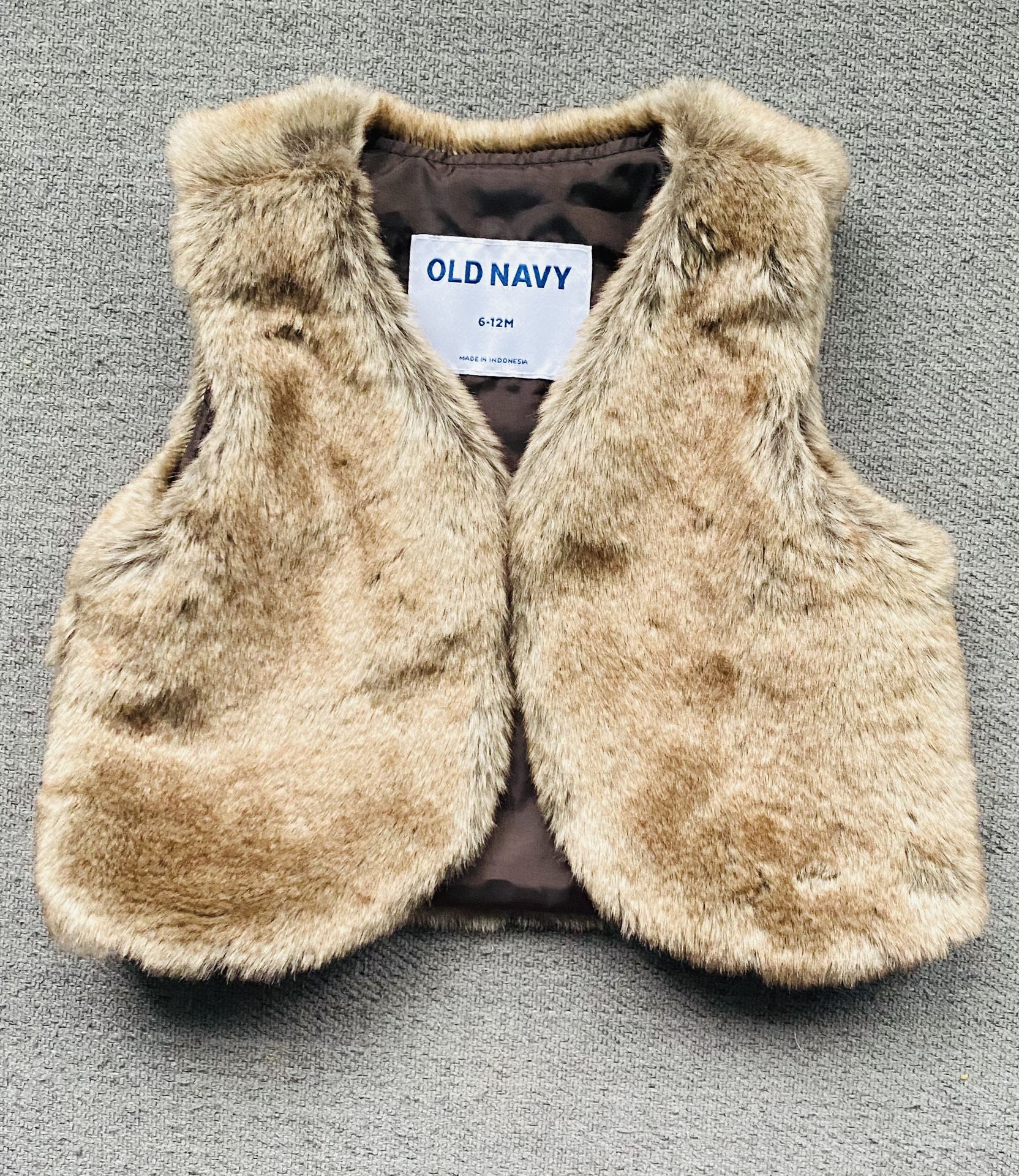 Old Navy Fur Jacket For Baby Girl. 