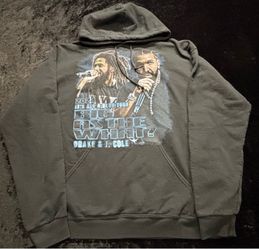 Men Large Drake & J. Cole It's All A Blur Tour 2024 Big As The What? Hoodie