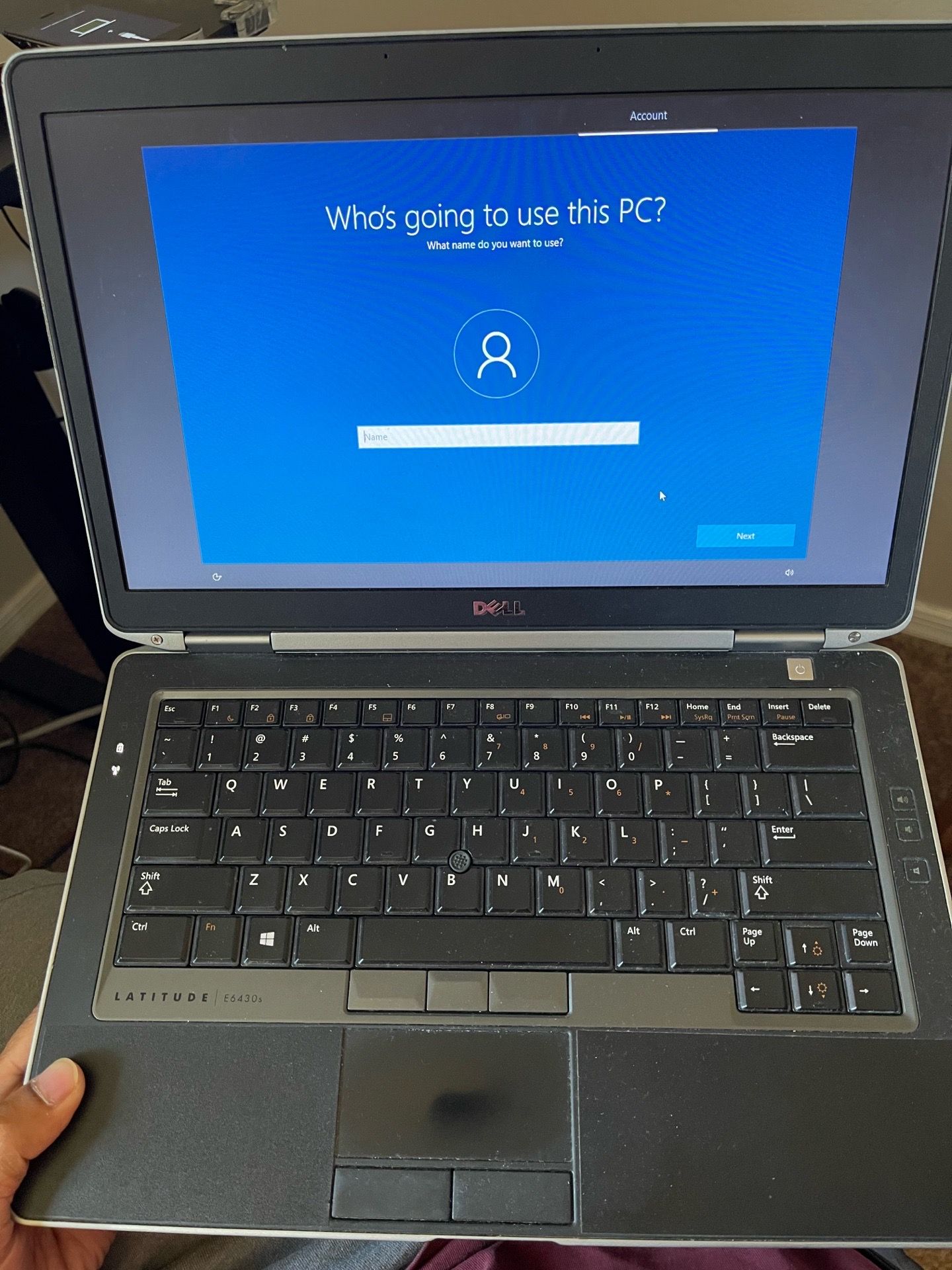 Dell latitude with OEM charger
