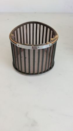 Altec/Western Electric 639 Birdcage Ribbon Microphone Grill Midsection, Fully Intact.