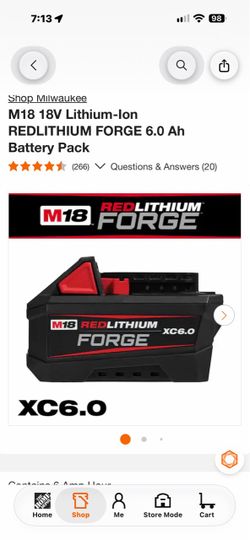 Batería Milwaukee FORGE 6.0Aah