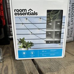 20ct Incandescent Outdoor String Lights G40 Clear Bulbs - Discovery Green Wire - Room Essentials™ $10 each 