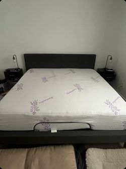 King size - Tulo Lavender 12" Plush Memory Foam Mattress