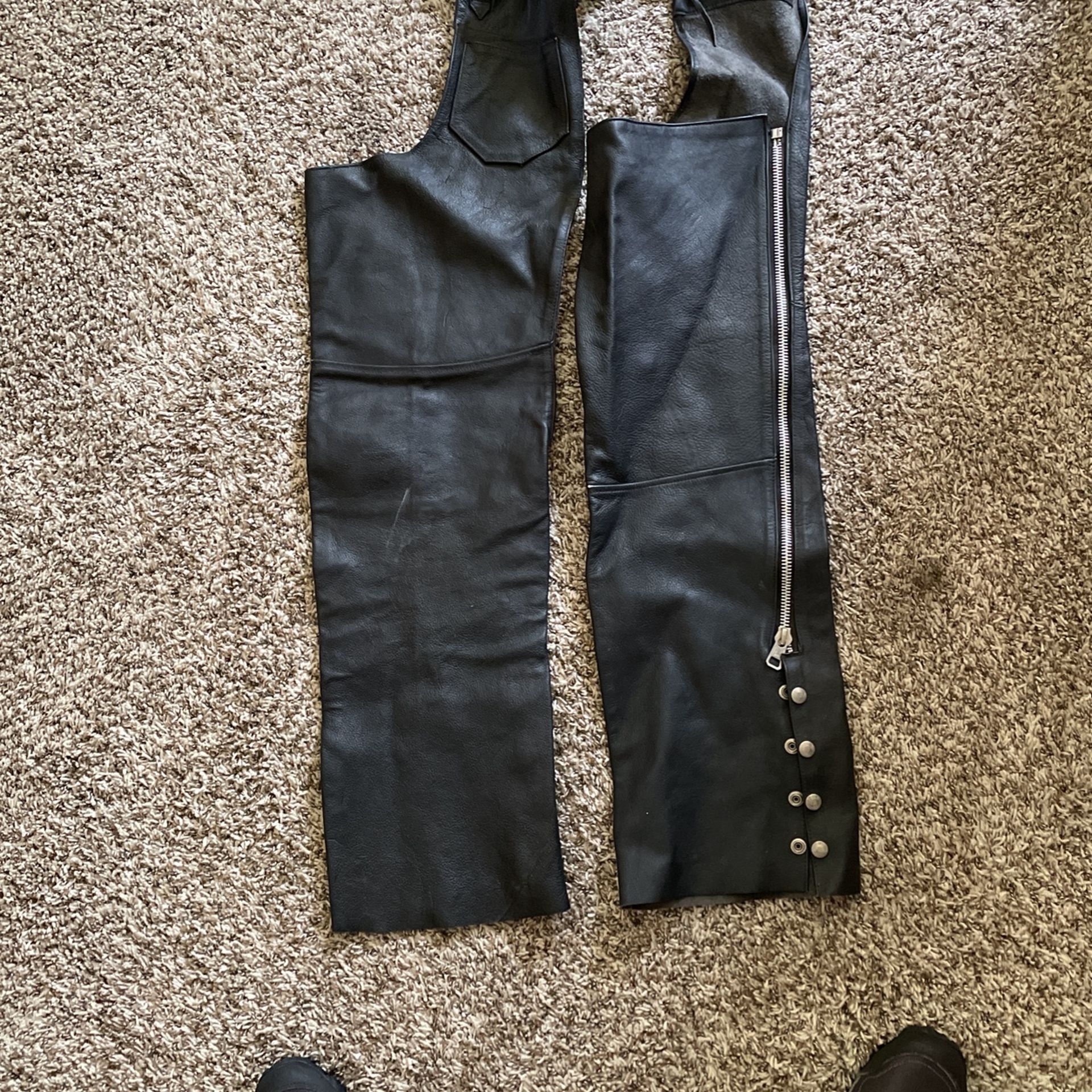 Motorcycle Ladies Chaps All Leather