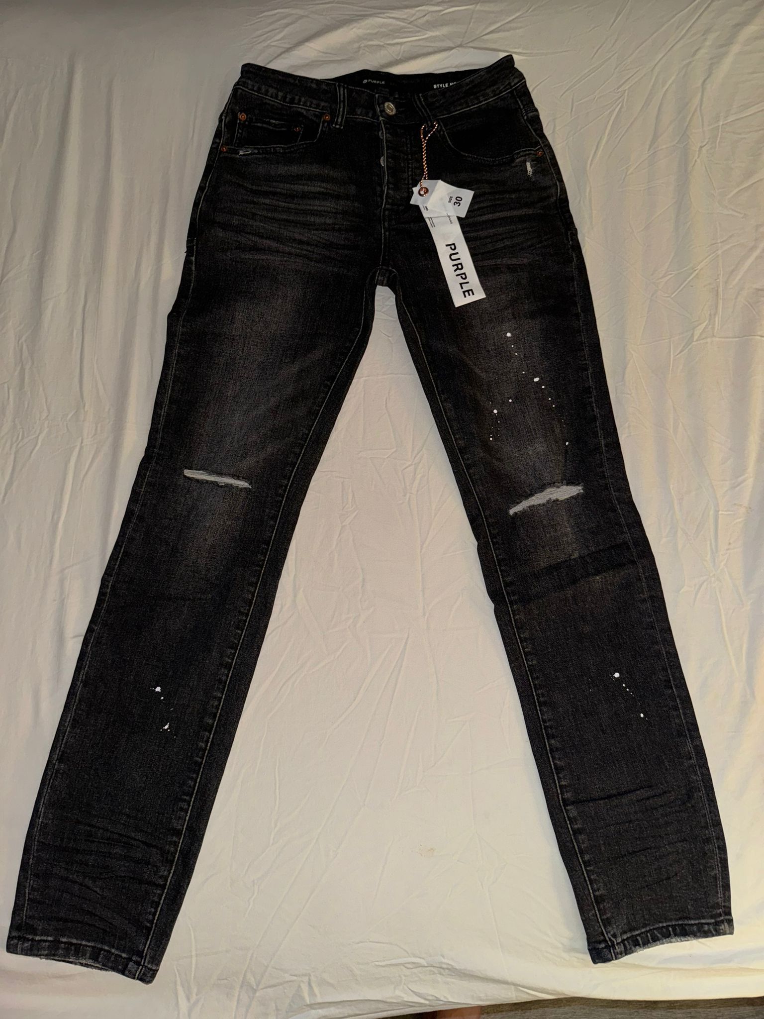 Purple Brand "Black Overspray" Jeans