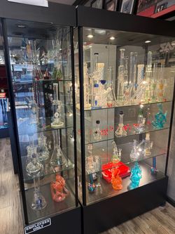 Display cases and shelving units (see description for pricing details)