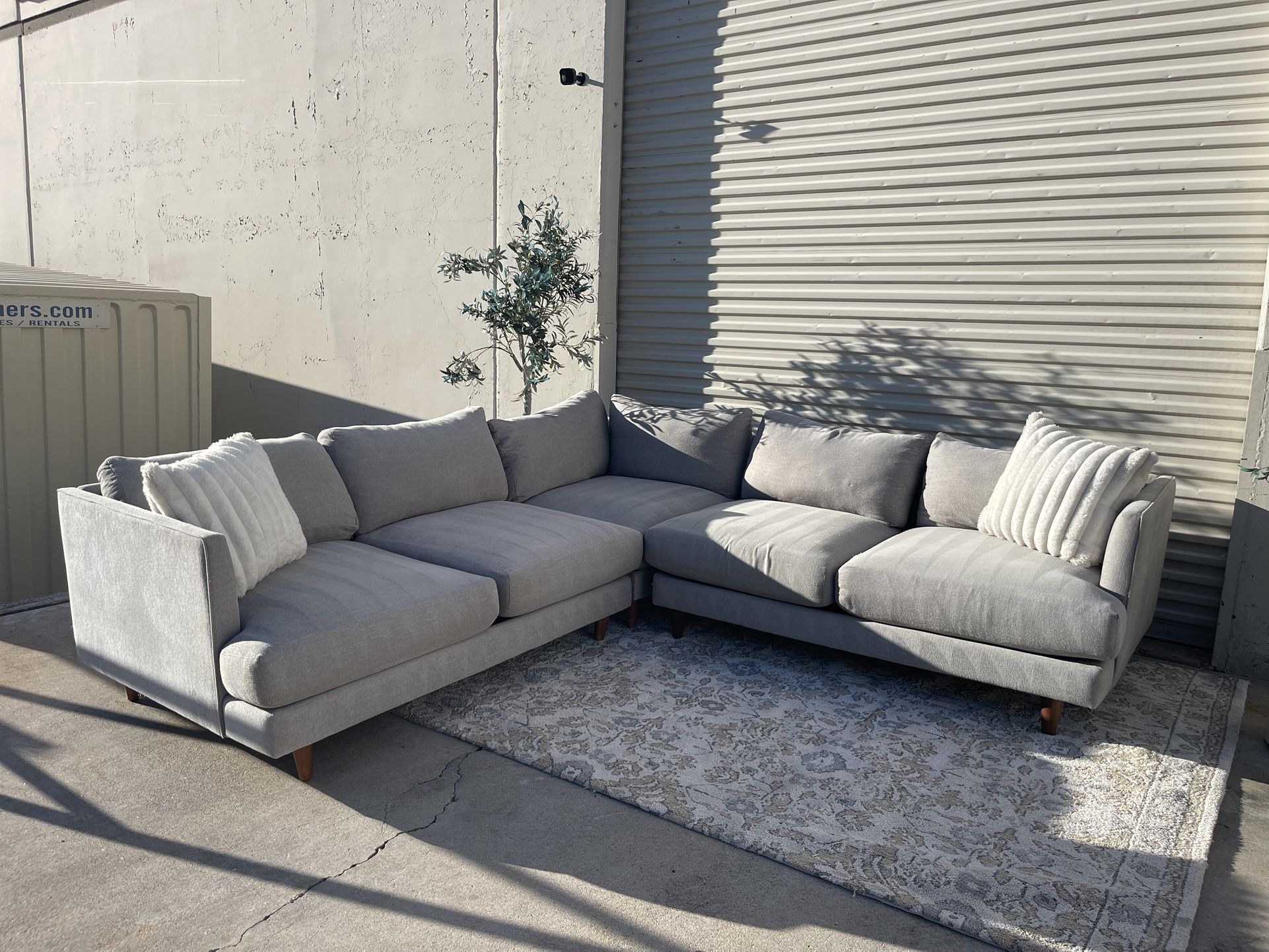 Gray Sectional Couch - Free Delivery