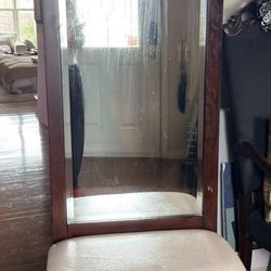 Hall Seat Mirror Bench