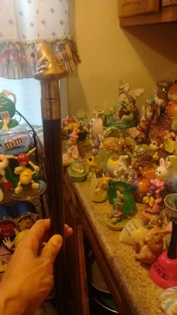 Cane for sale with gold snake head!