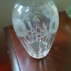Cut Glass Crystal Vase