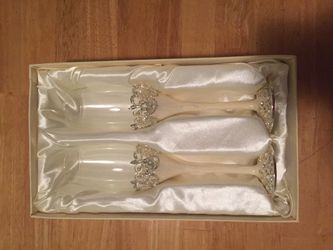 Wedding champagne glasses