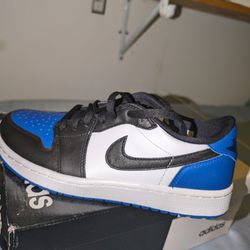 Nike Air Jordan 1 Low Golf Black Sport Royal  Men's Size  8