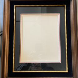 Quality Frame with glass, border and matte to fit 8 x 10 picture.