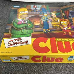 The Simpsons Clue Classic Detective Game By Parker Brothers Second Edition