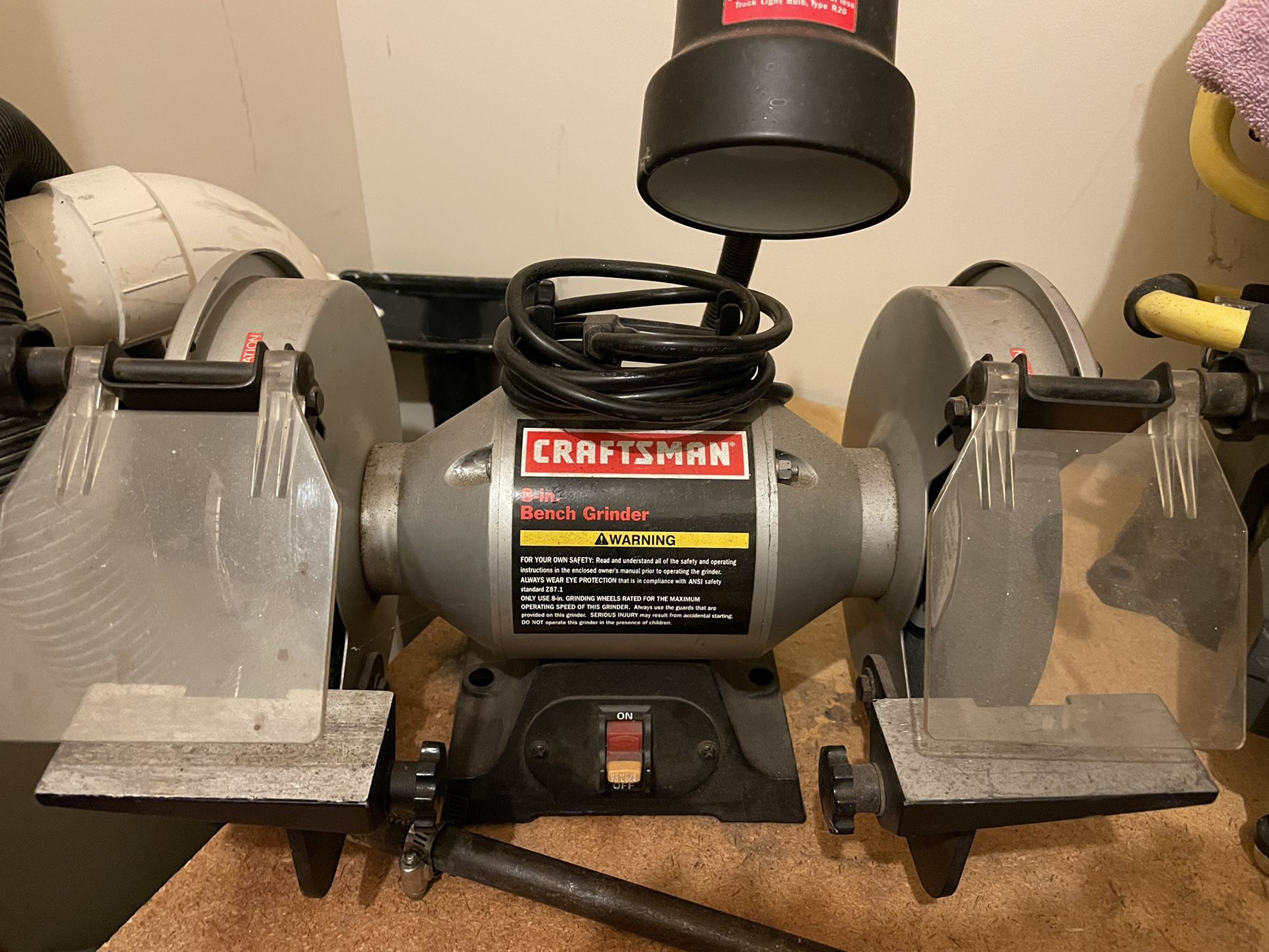 Bench Grinder And Wire Wheel