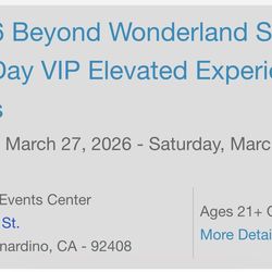 VIP 2-Day Beyond Wonderland