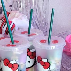 Personalized Hello Kitty Starbuck Cups Cold Cup