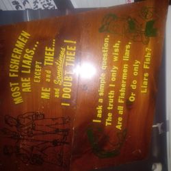Vintage Fishing Plaques